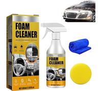 Nettoyant en mousse multi-usage pour voiture, nettoyant tout autour de mousse, nettoyant pour intérieur de voiture, nettoyant pour sièges de voiture, kit de nettoyage puissant de décontamination en