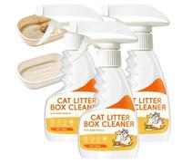 Nettoyant en profondeur pour litière pour chat non toxique, désodorisant pour litière pour chat de force professionnelle, désodorisant pour litière I/itter sans parfum (3 pièces)