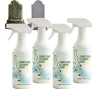 Nettoyant En Spray Pour Pierres Tombales Et Monuments Funéraires En Granit, Marbre Et Pierre Naturelle - 500 Ml. Entretien Des Monuments Commémoratifs Extérieurs Pour Cimetières, Avec (4Pcs)