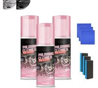 Nettoyant et lustrant pour intérieur de voiture, cire en spray sans eau, longue durée, brillance exceptionnelle, pour le nettoyage multi-surfaces en caoutchouc