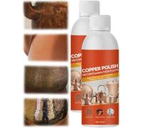 Nettoyant et lustrant pour laiton, Spray nettoyant et lustrant pour cuivre pour casseroles et poêles, Convient au laiton, au cuivre et à l'inox