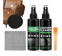Nettoyant Et Revitalisant Pour Canapé En Cuir - Kit Complet De Soin Détaillant Intérieur Auto,Kit de Soin et d'Entretien du Cuir | pour sac à main botte chaussure maison siège canapé mobilier