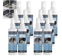 Nettoyant Évier Tout-Usage, Inox Rénovateur, Composite Polish, Granit Raviveur, Mousse Dissout Calcaire, Rouille, Savon, Tartre, Protège Film Hydrophobe, Chiffon & Éponge Offerts (6KIT)