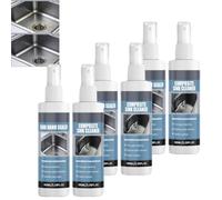 Nettoyant Évier Tout-Usage, Inox Rénovateur, Composite Polish, Granit Raviveur, Mousse Dissout Calcaire, Rouille, Savon, Tartre, Protège Film Hydrophobe, Chiffon & Éponge Offerts (3KIT)