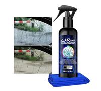 Nettoyant Film Gras pour Vitres Auto | Spray 100ml Décapant Film Gras Pare-brise Voiture | Polish Automobile pour Pneus Meubles Garage Intérieur Extérieur Moto Camion