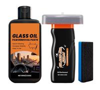 Nettoyant Film Gras pour Vitres de Voiture - 120ml Outil de Détail Auto Anti-Pluie Anti-Buée | Nettoyant Pour Revêtement De Pare-brise - Pour Intérieur Extérieur Rétroviseur Pneu Marine Moto Camion
