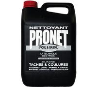 PRONET - Nettoyant Fioul Gasoil Huile Moteur Carburant - Elimine Les Taches et coulures sur Tous Types de sols extérieurs - Bitume, béton - Nettoie Tous Types de matériels et véhicules - 5 L