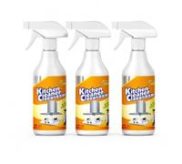 Nettoyant for Graisse De Cuisine, 500ML, Conditionné En 3 Bouteille | Spray Dégraissant for Grilles De Four Et Plaques De Cuisson Domestiques, Parfum Citron Frais