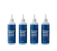 Nettoyant For Vitres Sans Traces, Liquide À Faible Mousse, 230 Ml | Compatible For ECOVACS Winbot W3/W2S/W2 PRO/W1/MINI Série-Robot Lave-vitre Liquide For Verre, Miroirs, Carrelage(4PCS)