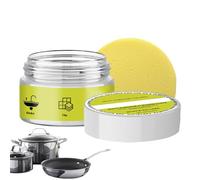 Nettoyant granit - Pâte protectrice | de protection murale avec éponge pour cuisine, salle de bain, comptoir, douche, évier, poêle, sol, pierre, granit, marbre, céramique