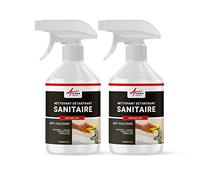 Nettoyant inox, wc, baignoire, salle de bain, sdb, enlever calcaire, sanitaire, carrelage, cabine de douche - 1 L (2 x 0.5 L) - ARCANE INDUSTRIES