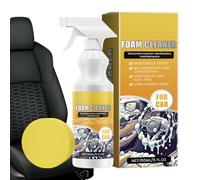 Nettoyant Intérieur Auto - 150 ML Détachant Spray De Détail | Avec Mousse Éponge Pour Enlèvement De Taches Et Intérieur Camion | Pour Tapis, Tissu D'ameublement, Tissu Maison, SUV, Tracteur, Remorque,