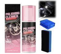 Nettoyant intérieur de voiture, 100 ml, nettoyant intérieur de voiture, spray nettoyant intérieur de voiture sans eau, nettoyant pour intérieur de voiture, caoutchouc, cuir, aérosol de 425,2 g