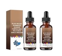 Nettoyant intestinal à l’absinthe de noyer noir| Liquide de noix noire d’absinthe| Soutenir l’équilibre intestinal et digestif,2Pcs