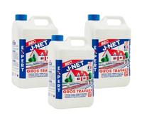 Nettoyant J-net Bec Gros Travaux 15l - Détruit dépôts vert & noirceurs - Nettoyant Puissant multi-surface - Redonne aux façades, toitures, sols leurs état d’origine - Made in France.