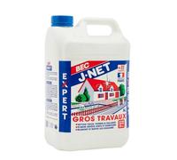 Nettoyant J-net Bec Gros Travaux 5l - Détruit dépôts vert & noirceurs - Nettoyant Puissant multi-surface - Redonne aux façades, toitures, sols leurs état d’origine - Made in France.