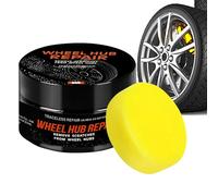 Nettoyant Jantes et Pneus - Crème Restauratrice Brillance Jante avec Éponge - Produit Autos Imperméable Pour Renouveler Les Plastiques Noirs Et Nettoyer Le Châssis Pour L'Entretien Quotidien