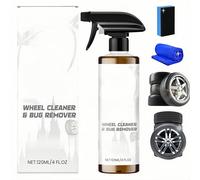 Nettoyant jantes et pneus en spray, formule à action rapide, redonne brillance et propreté, améliore l'efficacité du lavage, facile à utiliser, sans danger pour toutes les roues, 120 ml (1Pièce)
