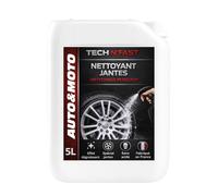 Nettoyant Jantes Voiture, Puissant Contre poussière de Freins et saletés, Formule sans Acide, Compatible Jantes Aluminium, Acier et chromées, Finition Brillante - 5L - Tech'N'Fast