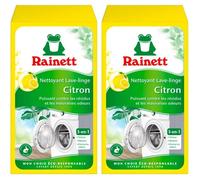 Nettoyant Lave-Linge,Nettoie & Détartre les Différents Éléments de la Machine à Laver,Au Citron,Assainit & Désodorise,250g(Lot de 2)