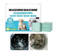 Nettoyant Lave-Linge Tablettes Poils d'Animaux - 12 Pièces nettoyant pour lave-linge - Tablettes détartrantes pour lave-linge | pour propriétaires d'animaux, maison, buanderie, salle de