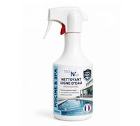 Nettoyant Ligne d'eau Piscine 500 ML - Élimine Graisses, Dépôts et Traces - Compatible Liner, Coque Polyester, Carrelage et PVC - Spray Professionnel Fabriqué en France - Tech N'Fast