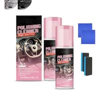 Nettoyant lustrant pour intérieur de voiture, spray nettoyant multi-usages, spray ultra-fin sans eau, pour caoutchouc et cuir