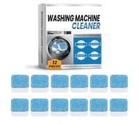 Nettoyant Machine à Laver, 12 TabsNettoyant Détartrant pour Machine à Laver Applicable à Lave-linges HE à Chargement par le Haut et Frontal Anti Calcaire Lave Linge Élimine les Odeurs (1, 1PCS)