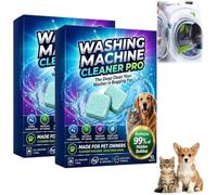 Nettoyant Machine A Laver Le Linge, Formule Naturelle Douce, Nettoyage En Profondeur, éLimine Poils D’Animaux, Urine, Mauvaises Odeurs Et RéSidus, Compatible Tous Lave-Linges1 BoîTe 12 PièCes (2, /)