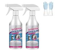 Nettoyant moussant anti-calcaire pour salle de bain, spray anti-calcaire pour salle de bain, spray anti-calcaire, nettoyant moussant multi-usage pour toilettes, vitres, lavabos, baignoires (2pcs)