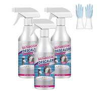Nettoyant moussant anti-calcaire pour salle de bain, spray anti-calcaire pour salle de bain, spray anti-calcaire, nettoyant moussant multi-usage pour toilettes, vitres, lavabos, baignoires (3pcs)