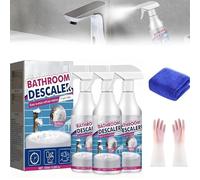 Nettoyant moussant anti-calcaire pour salle de bain, spray moussant nettoyant multi-usage, pour baignoire, toilettes, douche, lavabo et vitres (3pcs)
