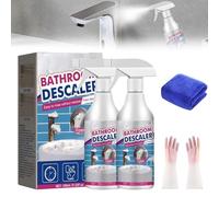 Nettoyant moussant anti-calcaire pour salle de bain, spray moussant nettoyant multi-usage, pour baignoire, toilettes, douche, lavabo et vitres (2pcs)