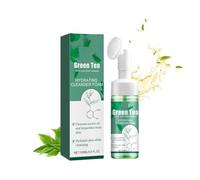 Nettoyant Moussant Au Thé Vert - Nettoyage En Profondeur, Atténue Les Marques D'acné, Illumine La Peau, Améliore L'élasticité, Quotidien Doux Et Non Raffermissant For Le Visage(1PCS)