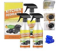 Nettoyant moussant dégraissant pour cuisine, mousse nettoyante multifonctionnelle, nettoyant pour taches tenaces, mousse puissante anti-graisse pour des surfaces de cuisine impeccables (3Pièce)