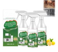 Nettoyant Moussant Enzymatique Multi-usages, Spray Dégraissant Puissant Pour La Cuisine, Formule Douce À Base De Plantes, Pour Les Appareils Électroménagers, Les Plaques De Cuisson (3pcs)