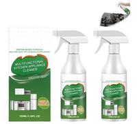 Nettoyant moussant multi-usages, spray nettoyant pour appareils électroménagers de cuisine, dégraissant puissant et détachant, polyvalent, pour la maison, le four, la cuisinière (2pcs)