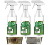Nettoyant moussant multifonction pour appareils, spray dégraissant de cuisine efficace, nettoyant multisurface pour four et gril, table de cuisson - dissolvant de graisse pour appareils de (3PCS)