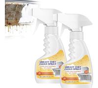Nettoyant moussant multifonctionnel puissant pour la cuisine, spray nettoyant tout usage pour les taches d'huile tenaces sur les casseroles, poêles (2 pcs)