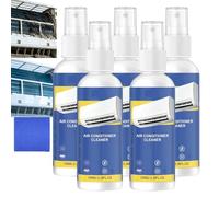Nettoyant moussant polyvalent pour bobine de courant alternatif désodorisant en profondeur,vaporisateur désodorisant pour évent alternatif,vaporisateurs anti-odeurs pour climatiseur, améliore (5pcs)
