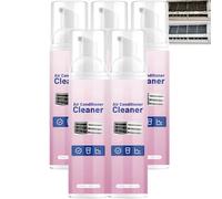 Nettoyant moussant pour serpentin de climatiseur et d'évaporateur, sans rinçage. Désodorisant revitalisant air, spray mousse multifonctionnel de renouvellement pour système air sans conduit (5 pièces)