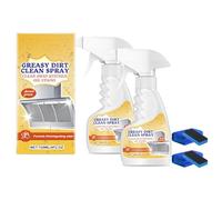 Nettoyant moussant, Spray nettoyant anti-salissures grasses, Spray anti-taches d'huile de cuisine, Nettoyant moussant multifonctionnel et puissant pour fours et cuisinières (2Pcs)