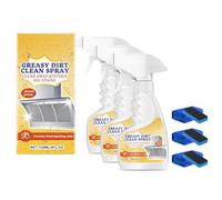 Nettoyant moussant, Spray nettoyant anti-salissures grasses, Spray anti-taches d'huile de cuisine, Nettoyant moussant multifonctionnel et puissant pour fours et cuisinières (3Pcs)