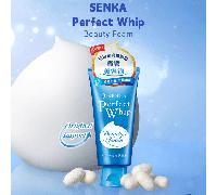 Nettoyant moussant visage SENKA PERFECT WHIP 120 g, nettoyant hydratant aux tensioactifs d'acides aminés, nettoie en profondeur sans assécher, parfait pour un usage quotidien, convient à tous les type