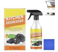 Nettoyant mousse dégraissant pour cuisine, spray nettoyant puissant pour l'huile, convient pour la cuisine, le four, la cuisinière et le gril.