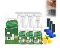 Nettoyant Mousse Multifonctionnel, Éliminateur de Taches et d'Odeurs Puissant, Nettoyant de Cuisine Naturel pour Taches de Graisse Lourdes, Urine d'Animaux, Tapis, Salle de Bain (3 SET)