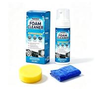 Nettoyant mousse multifonctionnel nano, nettoyant mousse multi-usages, nettoyage en profondeur pour intérieur de voiture, sièges et canapés