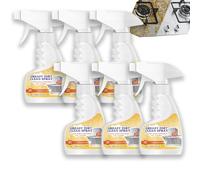 Nettoyant mousse Rotateepic, nettoyant mousse multifonction puissant pour cuisine, spray nettoyant anti-taches d'huile, spray anti-taches d'huile de cuisine ultra-résistant pour four (6pcs)