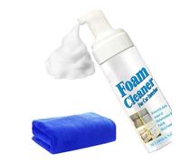 Nettoyant Mousse Spray | Sans Rinçage Doux 200ml Avec Serviette Incluse | Spray De Nettoyant Mousse - Pour Tapis, Canapé, Matelas, Tissu, Meuble, Voiture, Dortoir, Cuisine Et Salle De Bain