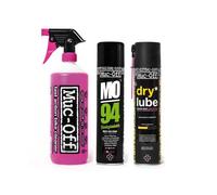 Nettoyant Muc-Off wash protect and lube kit dry - rose/noir